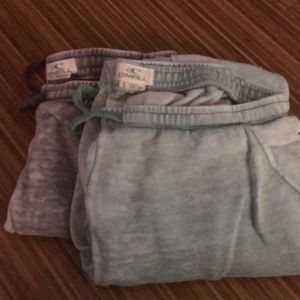 TWO PAIRS of O’Neill women’s sweatpants